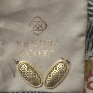 Kendra Scott Gold Filigree Earrings